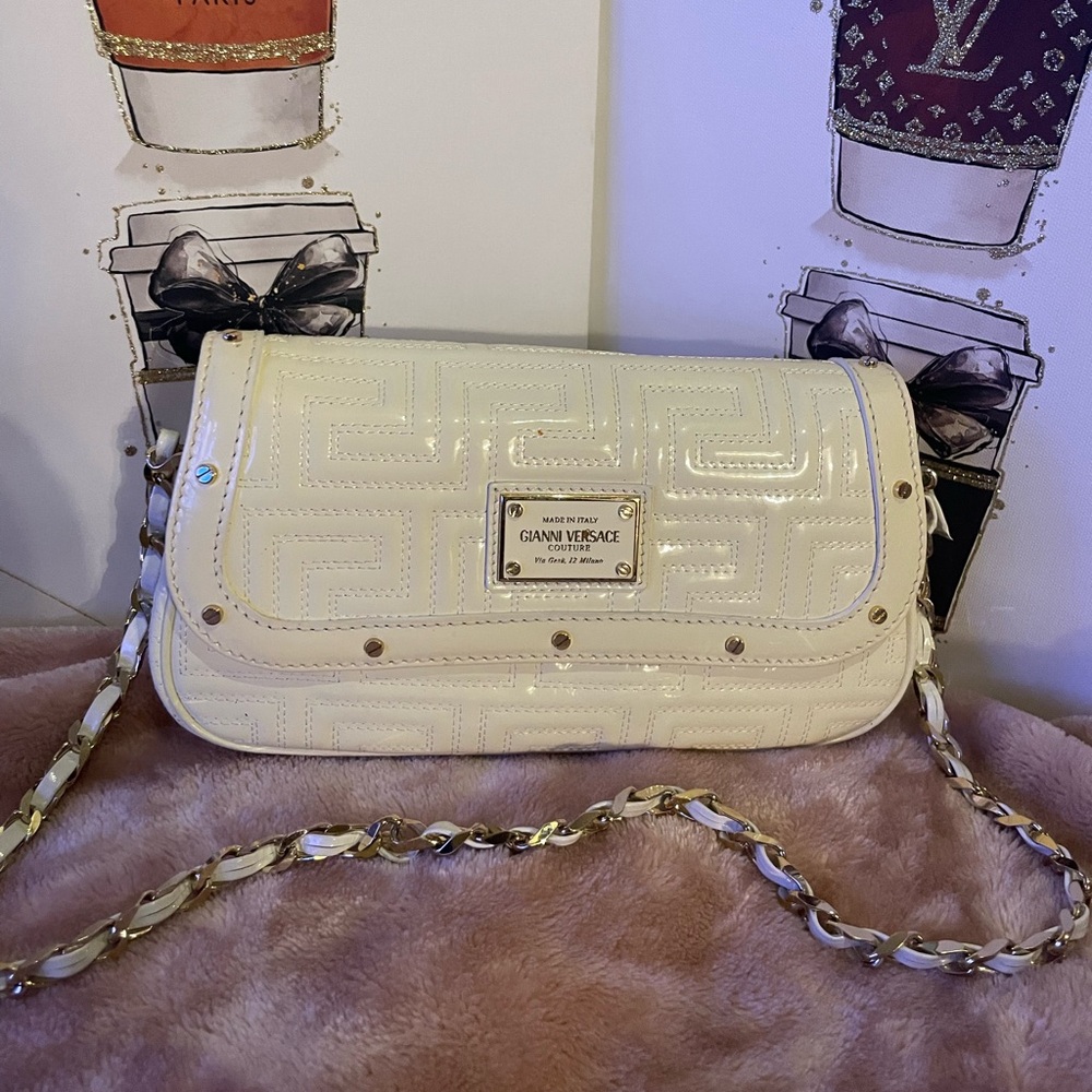 Gianni Versace Couture Patent Leather Shoulder Bag (Vintage)